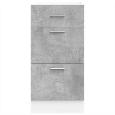 vidaXL κάτω ντουλάπι Lyon σκυρόδεμα γκρι 40x46x81,5cm