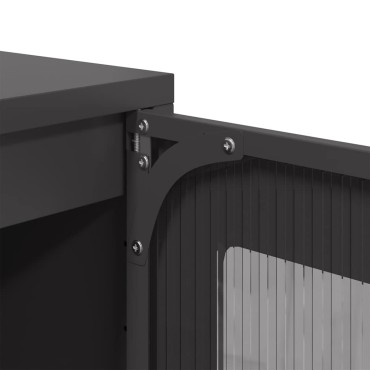 vidaXL Ντουλάπι Μαύρο 68x39x111,5cm από Χάλυβα 1 τεμ.