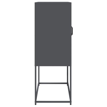 vidaXL Highboard Ανθρακί 68x39x107cm Χάλυβας 1 τεμ.