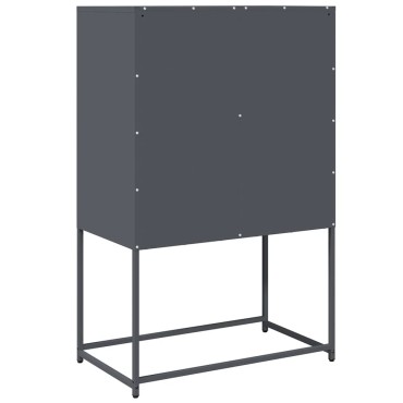 vidaXL Highboard Ανθρακί 68x39x107cm Χάλυβας 1 τεμ.