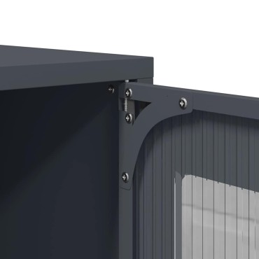 vidaXL Highboard Ανθρακί 68x39x107cm Χάλυβας 1 τεμ.