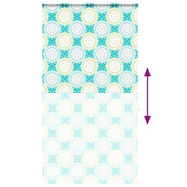 vidaXL Κουρτίνα Μπάνιου Ρολό κασέτα 140x240εκ. Πλάτος υφάσματος 136εκ.