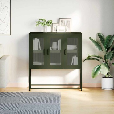 vidaXL Ντουλάπι Λαδί 100,5x39x107cm από Χάλυβα Ψυχρής Έλασης 1 τεμ.