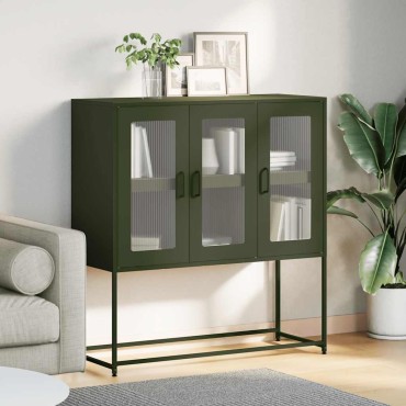 vidaXL Ντουλάπι Λαδί 100,5x39x107cm από Χάλυβα Ψυχρής Έλασης 1 τεμ.