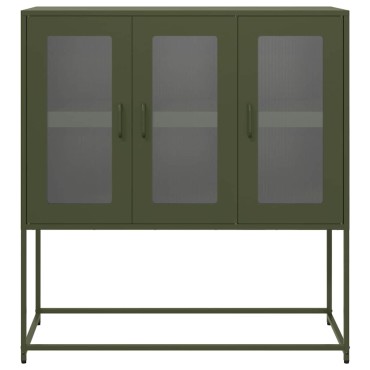 vidaXL Ντουλάπι Λαδί 100,5x39x107cm από Χάλυβα Ψυχρής Έλασης 1 τεμ.