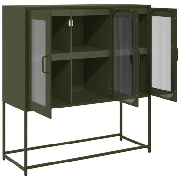 vidaXL Ντουλάπι Λαδί 100,5x39x107cm από Χάλυβα Ψυχρής Έλασης 1 τεμ.