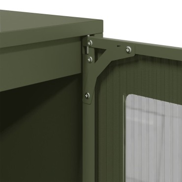 vidaXL Ντουλάπι Λαδί 100,5x39x107cm από Χάλυβα Ψυχρής Έλασης 1 τεμ.