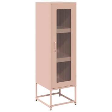 vidaXL Highboard Ροζ 36x39x123cm Ατσάλι ψυχρής έλασης 1 τεμ.