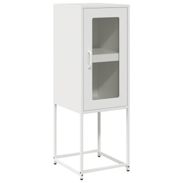 vidaXL Sideboard Λευκό 36x39x107cm Ατσάλι ψυχρής έλασης 1 τεμ.