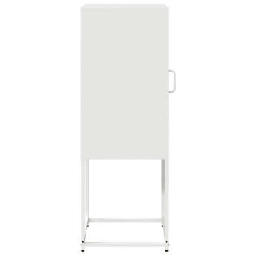 vidaXL Sideboard Λευκό 36x39x107cm Ατσάλι ψυχρής έλασης 1 τεμ.