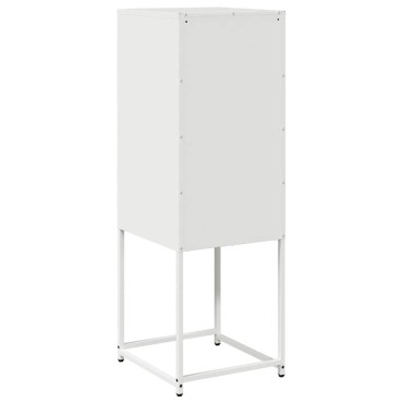 vidaXL Sideboard Λευκό 36x39x107cm Ατσάλι ψυχρής έλασης 1 τεμ.