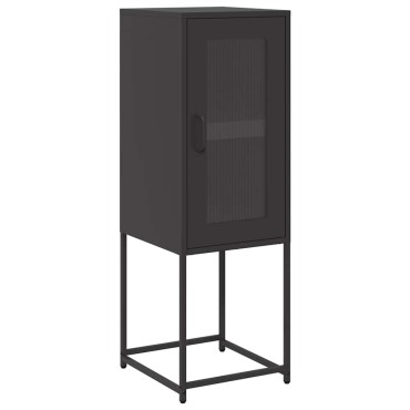 vidaXL Sideboard Μαύρο 36x39x107cm από χάλυβα ψυχρής έλασης 1 τεμ.