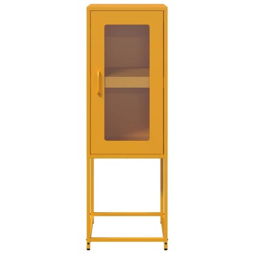 vidaXL Sideboard Μουστάρδα κίτρινη 36x39x107cm χάλυβα ψυχρής έλασης 1 τεμ.