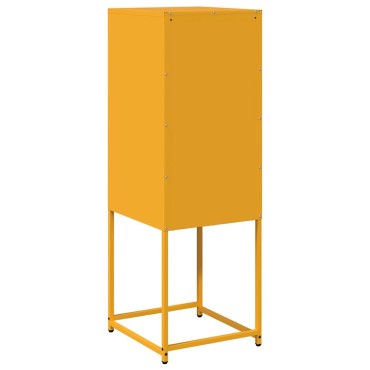 vidaXL Sideboard Μουστάρδα κίτρινη 36x39x107cm χάλυβα ψυχρής έλασης 1 τεμ.