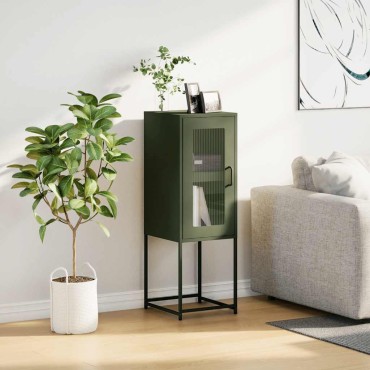 vidaXL Sideboard Ελαιοπράσινο 36x39x107cm Ατσάλι ψυχρής έλασης 1 τεμ.