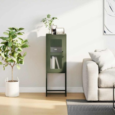vidaXL Sideboard Ελαιοπράσινο 36x39x107cm Ατσάλι ψυχρής έλασης 1 τεμ.