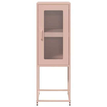 vidaXL Sideboard Ροζ 36x39x107cm από χάλυβα ψυχρής έλασης 1 τεμ.