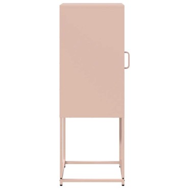 vidaXL Sideboard Ροζ 36x39x107cm από χάλυβα ψυχρής έλασης 1 τεμ.