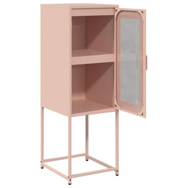vidaXL Sideboard Ροζ 36x39x107cm από χάλυβα ψυχρής έλασης 1 τεμ.