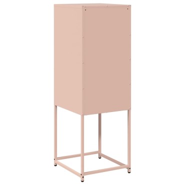 vidaXL Sideboard Ροζ 36x39x107cm από χάλυβα ψυχρής έλασης 1 τεμ.