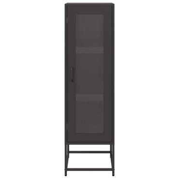 vidaXL Highboard Μαύρο 36x39x123cm από χάλυβα ψυχρής έλασης 1 τεμ.