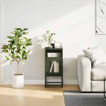 vidaXL Κομοδίνο ντουλάπι Ελαιοπράσινο 36x39x78cm από 1 τεμ.