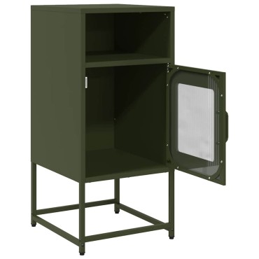 vidaXL Κομοδίνο ντουλάπι Ελαιοπράσινο 36x39x78cm από 1 τεμ.