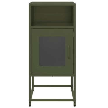 vidaXL Κομοδίνο ντουλάπι Ελαιοπράσινο 36x39x78cm από 1 τεμ.