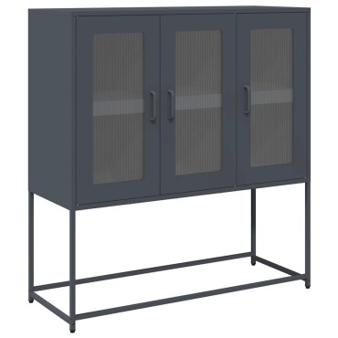 vidaXL Ντουλάπι Ανθρακί 100,5x39x107cm από Χάλυβα Ψυχρής Έλασης 1 τεμ.