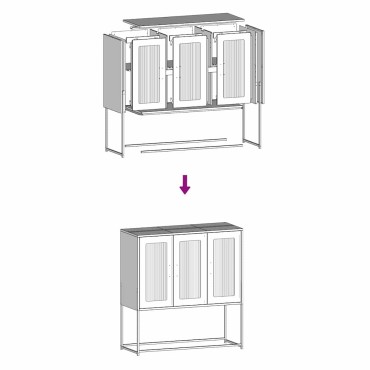 vidaXL Ντουλάπι Ανθρακί 100,5x39x107cm από Χάλυβα Ψυχρής Έλασης 1 τεμ.