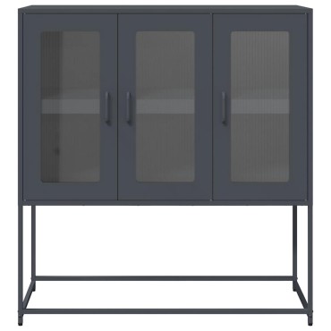 vidaXL Ντουλάπι Ανθρακί 100,5x39x107cm από Χάλυβα Ψυχρής Έλασης 1 τεμ.
