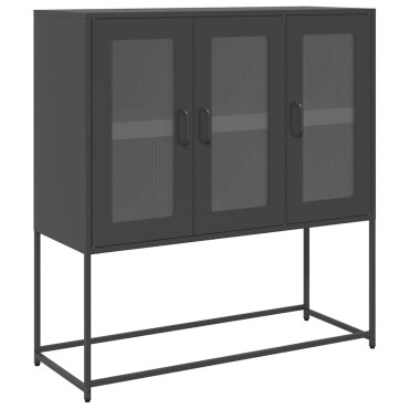 vidaXL Ντουλάπι Μαύρο 100,5x39x107cm από Χάλυβα Ψυχρής Έλασης 1 τεμ.