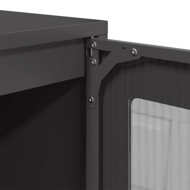 vidaXL Ντουλάπι Μαύρο 100,5x39x107cm από Χάλυβα Ψυχρής Έλασης 1 τεμ.