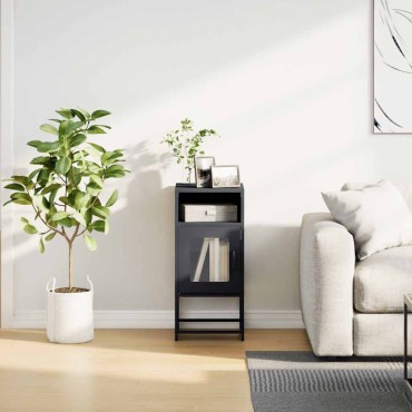 vidaXL Κομοδίνο ανθρακί 36x39x78cm από χάλυβα ψυχρής έλασης 1 τεμ.