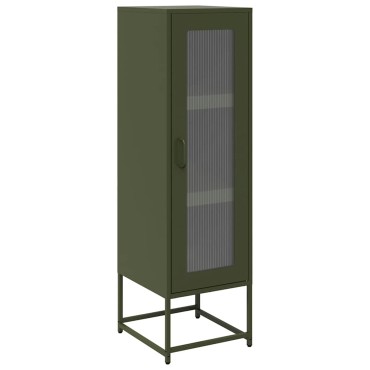 vidaXL Highboard Ελαιοπράσινο 36x39x123cm Ατσάλι ψυχρής έλασης 1 τεμ.
