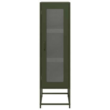 vidaXL Highboard Ελαιοπράσινο 36x39x123cm Ατσάλι ψυχρής έλασης 1 τεμ.