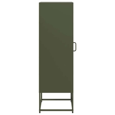 vidaXL Highboard Ελαιοπράσινο 36x39x123cm Ατσάλι ψυχρής έλασης 1 τεμ.