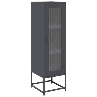 vidaXL Highboard Ανθρακί 36x39x123cm Ατσάλι ψυχρής έλασης 1 τεμ.