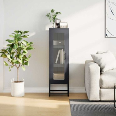 vidaXL Highboard Ανθρακί 36x39x123cm Ατσάλι ψυχρής έλασης 1 τεμ.