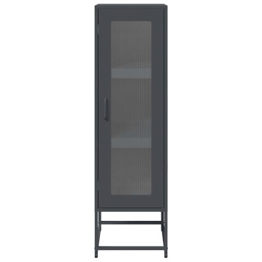 vidaXL Highboard Ανθρακί 36x39x123cm Ατσάλι ψυχρής έλασης 1 τεμ.