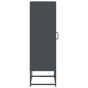 vidaXL Highboard Ανθρακί 36x39x123cm Ατσάλι ψυχρής έλασης 1 τεμ.