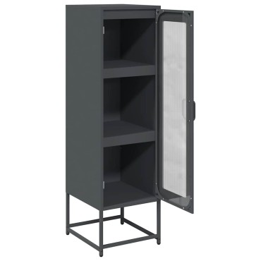 vidaXL Highboard Ανθρακί 36x39x123cm Ατσάλι ψυχρής έλασης 1 τεμ.