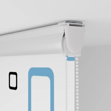 vidaXL Κουρτίνα Μπάνιου Ρολό κασέτα 130x240εκ. Πλάτος υφάσματος 126εκ.