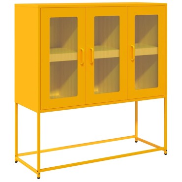 vidaXL Ντουλάπι Μουσταρδί 100,5x39x107cm από Χάλυβα Ψυχρής Έλασης 1 τεμ.