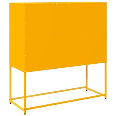 vidaXL Ντουλάπι Μουσταρδί 100,5x39x107cm από Χάλυβα Ψυχρής Έλασης 1 τεμ.