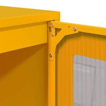 vidaXL Ντουλάπι Μουσταρδί 100,5x39x107cm από Χάλυβα Ψυχρής Έλασης 1 τεμ.