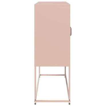 vidaXL Ντουλάπι Ροζ 100,5x39x107cm από Χάλυβα Ψυχρής Έλασης 1 τεμ.