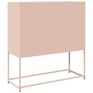 vidaXL Ντουλάπι Ροζ 100,5x39x107cm από Χάλυβα Ψυχρής Έλασης 1 τεμ.