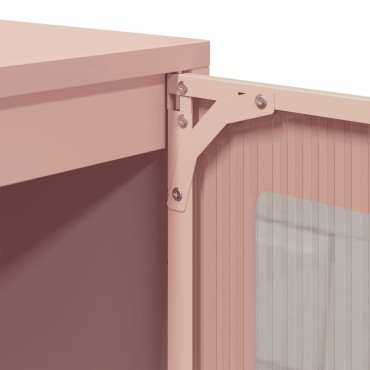 vidaXL Ντουλάπι Ροζ 100,5x39x107cm από Χάλυβα Ψυχρής Έλασης 1 τεμ.