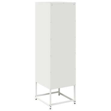 vidaXL Highboard Λευκό 36x39x123cm από χάλυβα ψυχρής έλασης 1 τεμ.